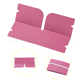 Boite plastique souple pliable rose pour ranger le masque, 190x120x0.3mm