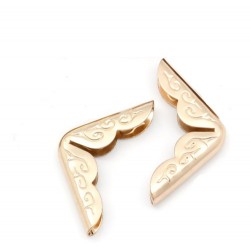 Protèges-coins couleur or rose, 21x21mm, l'unité