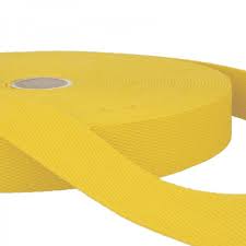 Sangle coton pour sacs (jaune) 30mm