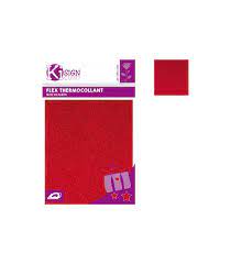 FLEX THERMOCOLLANT paillettes rouge 15cm X 20cm