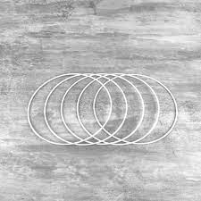 Cercle métal blanc 15 cm ep. 3mm