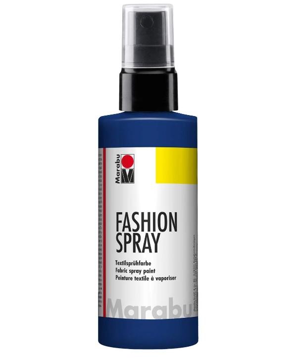 Marabu fashion spray textile à vaporiser 293 bleu nuit 100ml