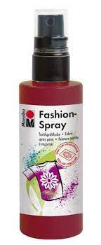 Marabu fashion spray textile à vaporiser bordeaux 034 100ml