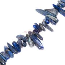 Pierre Lapis Lazuli, naturelle, bleu, pépite, 8~30x5~12mm, trou 1mm