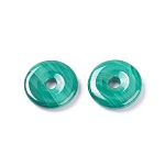 Pierre Malachite pendentif naturelle verte donut 12x2.5mm trou 2.5mm