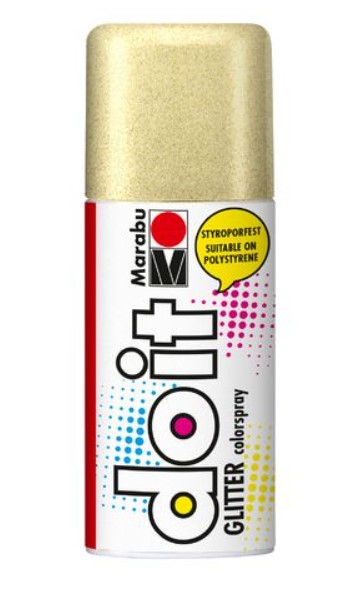Marabu Colorspray Do It, Glitter, PAILLETTES DORÉES 584, 150ml