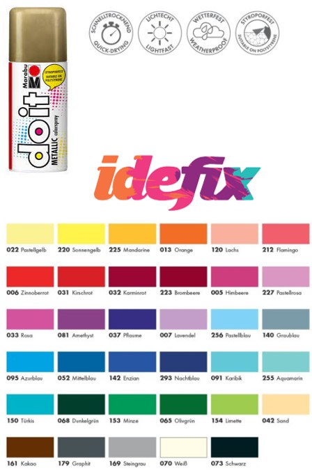 Marabu Colorspray Do It, Metallic, OR MÉTALLISÉ 784, 150ml