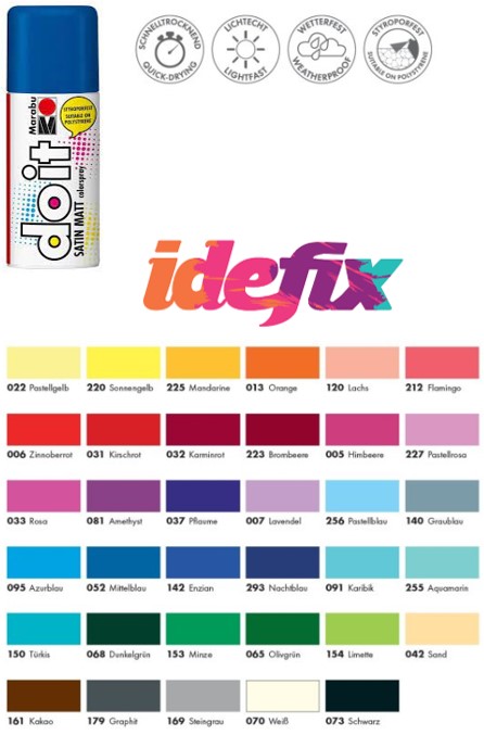 Marabu Colorspray Do It, Satin Matt, BLEU MOYEN 052, 150ml