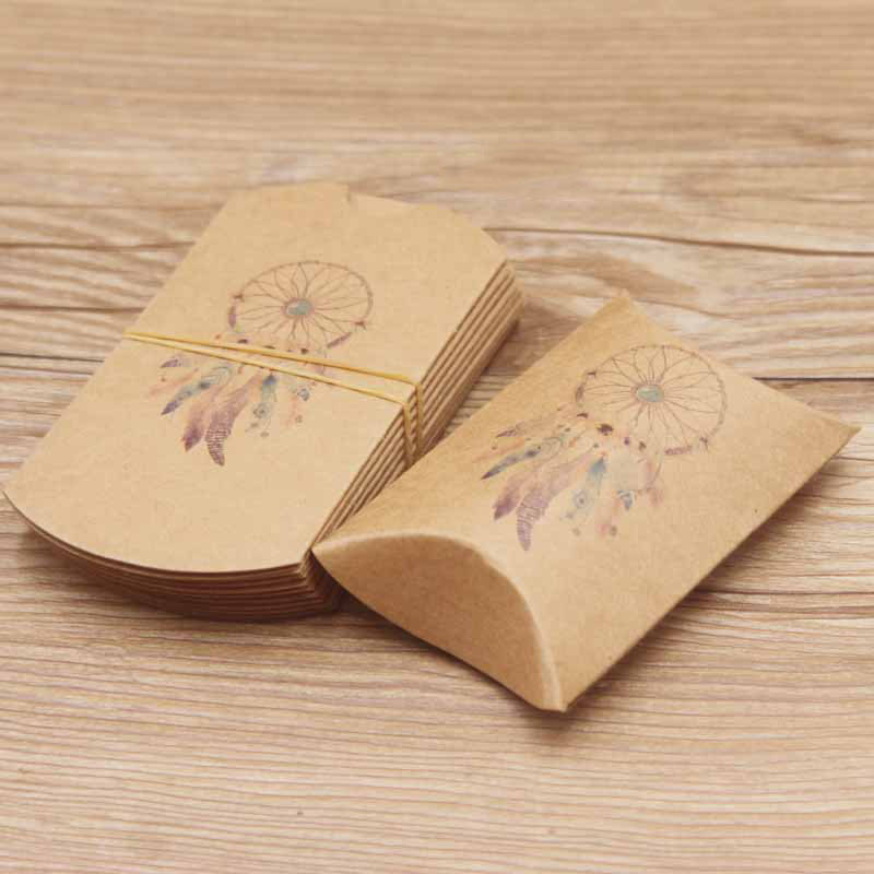 Coffrets cadeaux en papier carton attrape-rêves 8x5.5x2cm