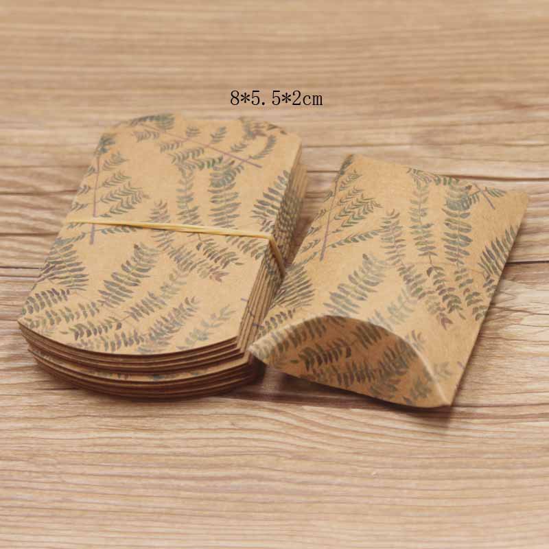 Coffrets cadeaux en papier carton feuilles 8x5.5x2cm