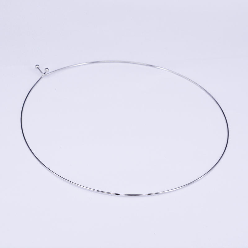 [9412   NJEW-O094-12P] Collier tour de cou INOX argenté, 13cm, épaisseur 1mm