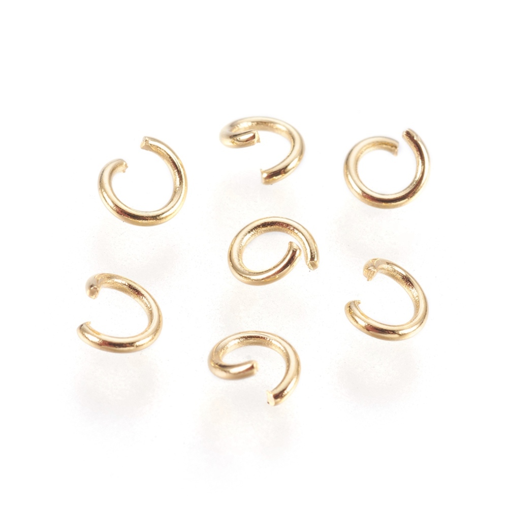 [1854 STAS-F084-28G] Anneau simple ouvert INOX doré, 3x 0,4mm, unité