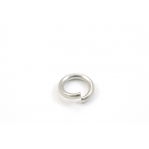 Anneau simple ouvert INOX argenté, 7mm, unité