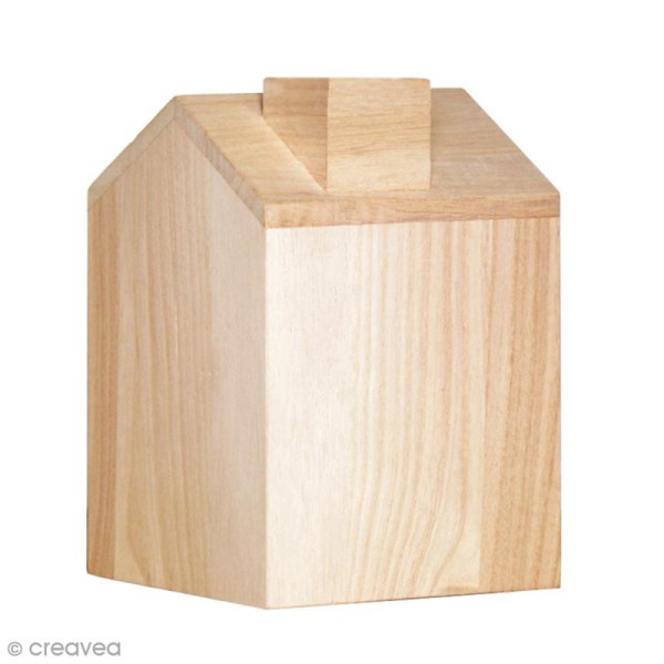 Boîte à mouchoir, maison en bois