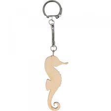 [5414135233564] Porte clé hippocampe en bois