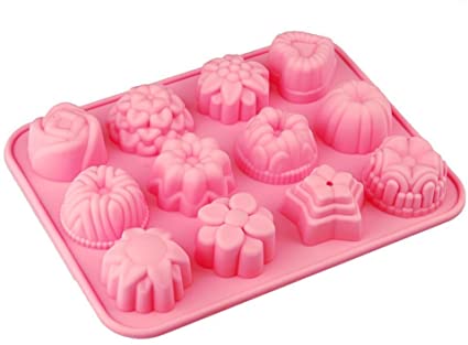 [E202] ZD Moule en silicone pour savons "cupcakes", 12 moules
