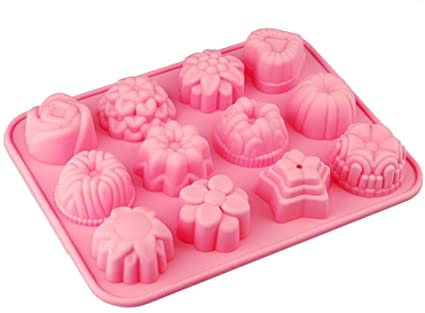 ZD Moule en silicone pour savons &quot;cupcakes&quot;, 12 moules