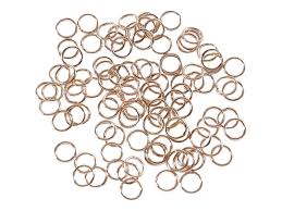 [1861] Anneau simple ouvert INOX rose gold, 6mm, unité