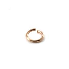 Anneau simple ouvert INOX rose gold, 4mm,unité