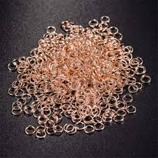 Anneau simple ouvert INOX rose gold, 3mm, unité
