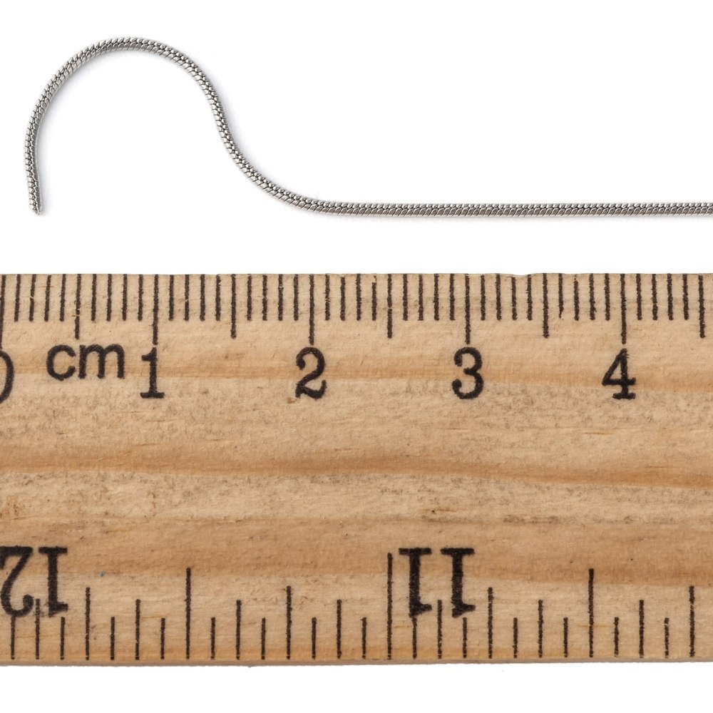 [383  CHS-K001-06] Chaîne en INOX argenté, 1mm, au mètre