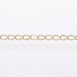 Chaîne en INOX doré, placage ionique, 4x2x1mm, au mètre