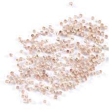 Perle à écraser 1,2mm rose, compatible fil 0,2mm, x50