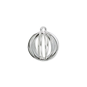 Bélière pendentif porte perle 12mm, en argent 925, anneau 2.8mm