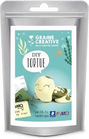 Sachet Fimo tortue beige vert 2x25gr