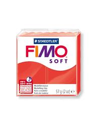 Fimo soft 24 rouge indien 57gr