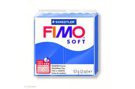 Fimo soft 33 bleu brillant 57gr