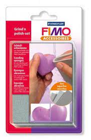 Fimo Set d'éponges abrasives superfine, ponçage et plissage Fimo