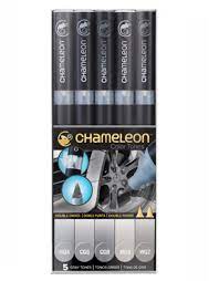 Chameleon 5 pen gray tones set