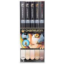 Chameleon 5 pen skin tones set