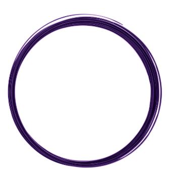 [8716052168415] Fil en aluminium, 1.5mm x5 mètres, couleur aubergine