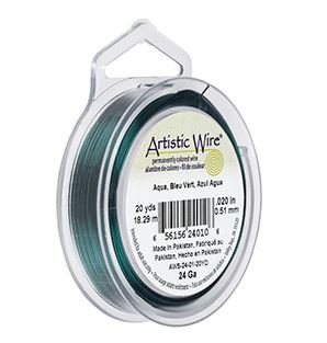 Fil de cuivre Artistic Wire  0.51mm, bobine 18,29 mètres, vert irlandais