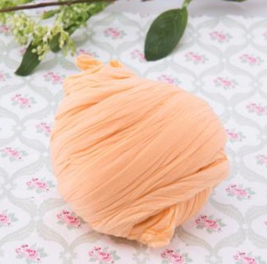 [B1O] Bas en nylon une couleur pour la réalisation de fleurs artificielles orange D20 , environ 70cm