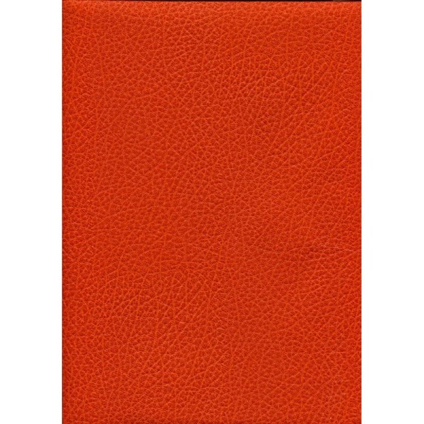 Feuille de papier skivertex, simili cuir, 100x69cm COULEUR ORANGE