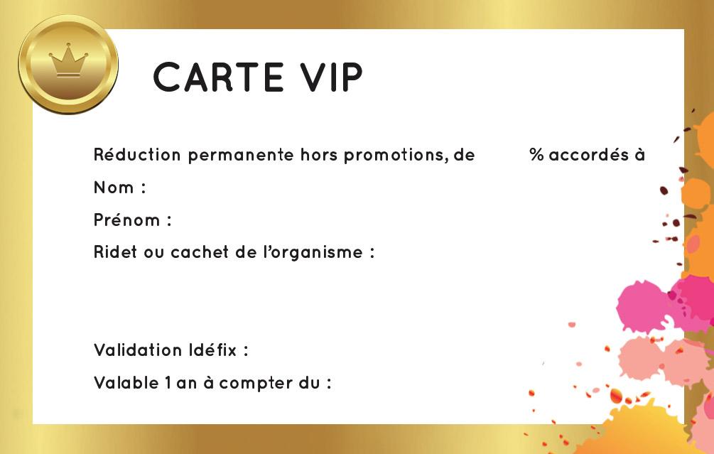 Carte VIP Perlerie 15%