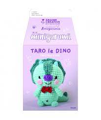 Kit Minigurumi complet dinosaure taro, 100mm