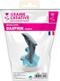 Moule en latex, forme de dauphin