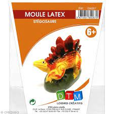 Moule en latex, forme de stégosaure