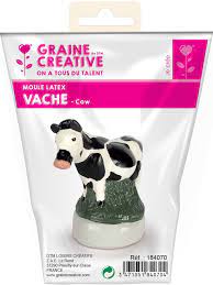 Moule en latex, forme de vache