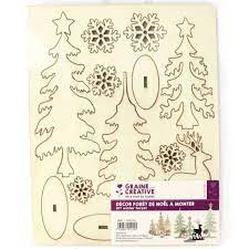 Planche décor forêt d'hiver à monter 175 x 225 mm