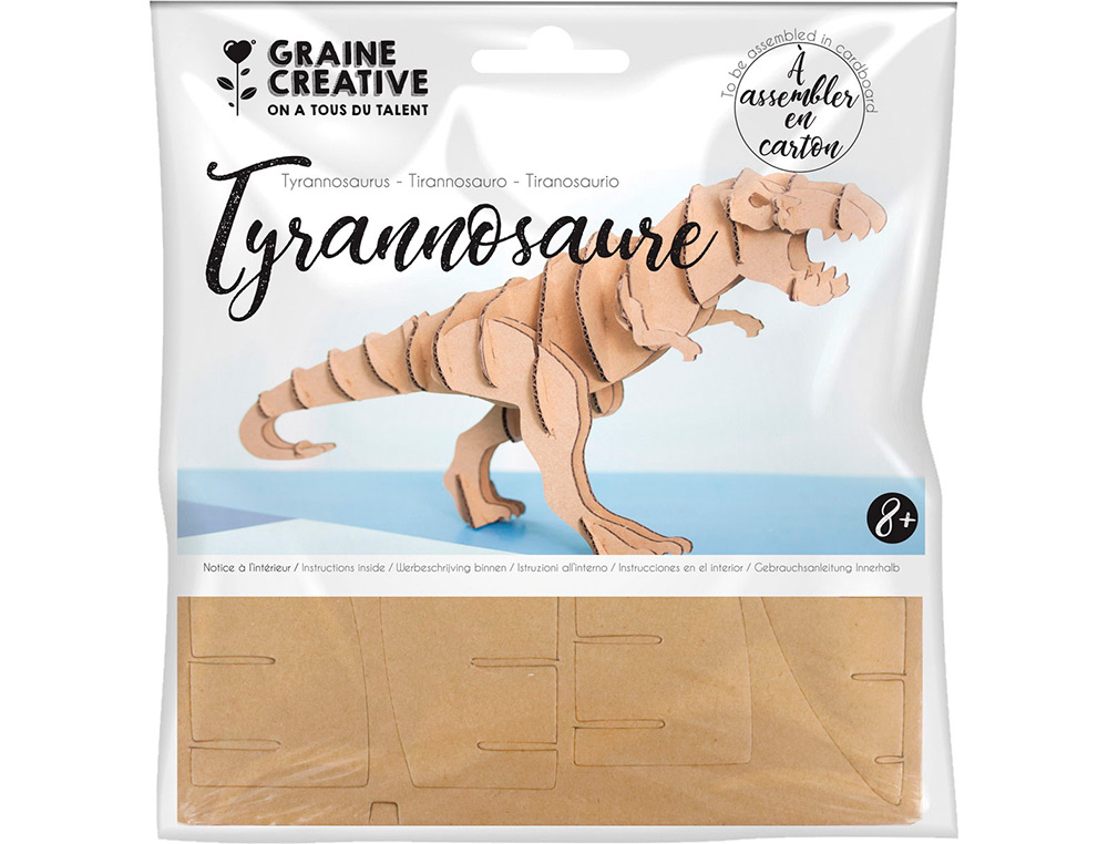 Maquette en carton, tyranosaure, 150 x 150mm