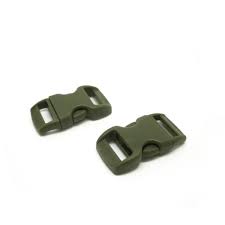 Paracorde Fermoir clip pour paracorde,10mm, couleur kaki