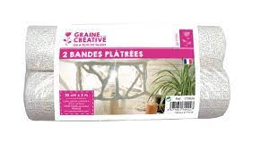 Bande de plâtre, 20cmx3m, 2 pièces