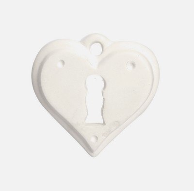 Plâtre coeur, à décorer, différentes formes, ~ 5x5cm