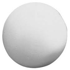 Boule en polystyrène blanc, diam 25 cm