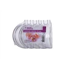 Lot de 5 boules en plastique cristal 70mm